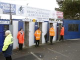 General view outside Bristol Rovers' Memorial Stadium from 2012