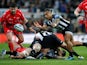 Sonatane Takulua in action for Newcastle Falcons on March 23, 2019