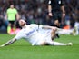 Leeds United's Pontus Jansson down injured on March 16, 2019