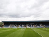 General view of Rochdale's Spotland Stadium from July 2015