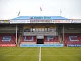 General view of Scunthorpe United's Glanford Park from February 2015