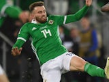Stuart Dallas in action for Northern Ireland in November 2018