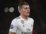 Toni Kroos in action for Real Madrid during a Champions League match in November 2018