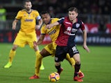 Nicola Barella picture during Cagliari's Serie A clash with Juventus in January 2019