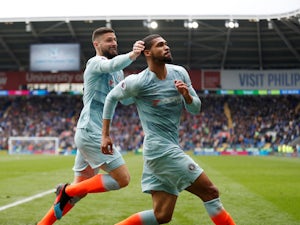 Chelsea's Ruben Loftus-Cheek celebrates scoring a late winner against Cardiff City in the Premier League on March 31, 2019