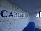 General view of the dugout at Carlisle United's Brunton Park from 2017