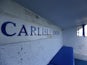 General view of the dugout at Carlisle United's Brunton Park from 2017