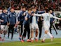 Angel Correa celebrates scoring a late winner for Argentina away to Morocco on March 26, 2019