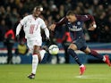 Lille midfielder Boubakary Soumare pictured in action with Kylian Mbappe during a Ligue 1 match in December 2017