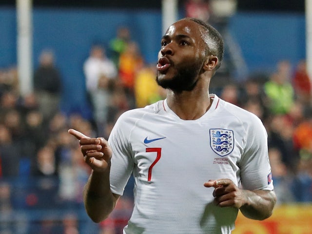 Raheem Sterling nabs England's fifth in Montenegro on March 25, 2019