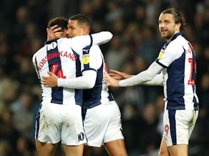 Jake Livermore celebrates getting the winner for West Bromwich Albion on March 29, 2019