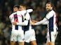 Jake Livermore celebrates getting the winner for West Bromwich Albion on March 29, 2019
