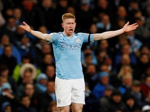 Kevin De Bruyne in action for Manchester City on April 3, 2019