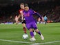 Liverpool's Roberto Firmino keeps the ball in play during the Premier League clash with Southampton on April 5, 2019