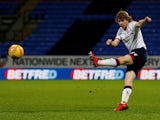 Bolton Wanderers teenager Luca Connell in action against Reading in the Championship in January 2019