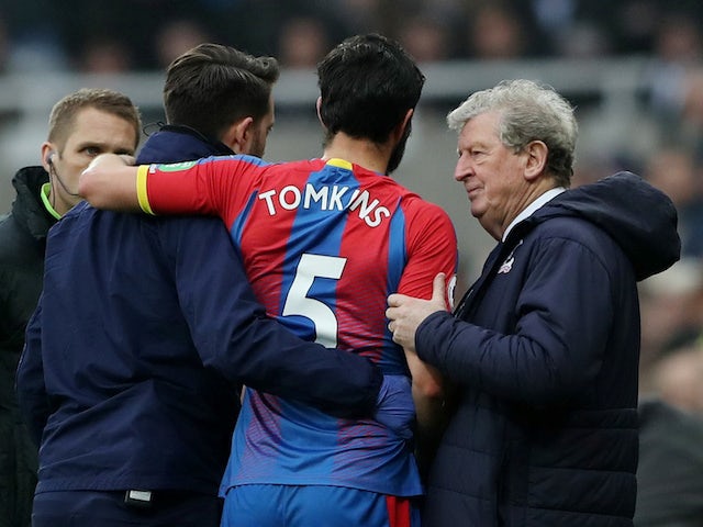 James Tomkins remains sidelined as Palace host Everton