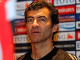 Troyes boss Rui Almeida pictured during his time in charge of the Syrian Olympic team in 2012.