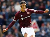 Sean Clare in action for Hearts on April 13, 2019