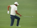 Tony Finau in action at Augusta on April 13, 2019