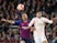 Barcelona's Arthur and Manchester United's Jesse Lingard battle for the ball in the Champions League on April 16, 2019