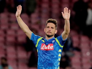 Dries Mertens in action for Napoli on April 18, 2019