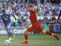 Reds veteran James Milner doubles his side's advantage from the spot during the Premier League game between Cardiff City and Liverpool on April 21, 2019