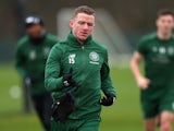 Jonny Hayes during a Celtic training session on December 12, 2018