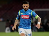 Lorenzo Insigne in action for Napoli on April 18, 2019