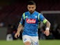 Lorenzo Insigne in action for Napoli on April 18, 2019