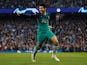 Tottenham Hotspur's Son Heung-min celebrates scoring against Manchester City in the Champions League on April 27, 2019