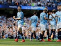 Manchester City's Phil Foden celebrates scoring against Tottenham Hotspur in the Premier League on April 20, 2019.