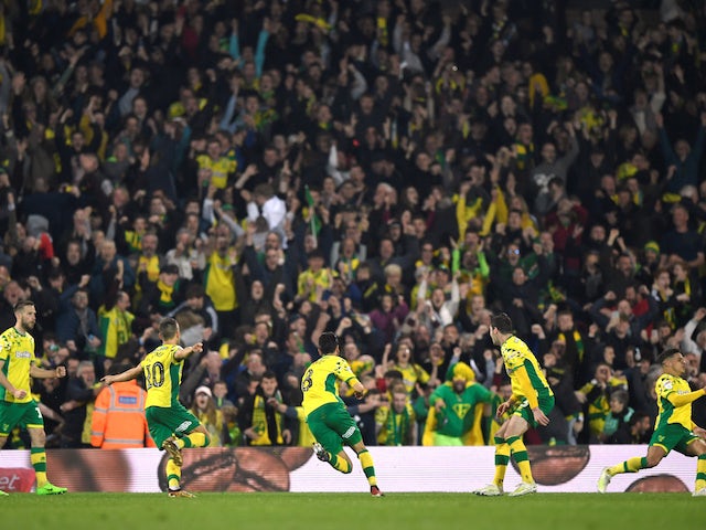 Norwich five points from promotion after rescuing late draw