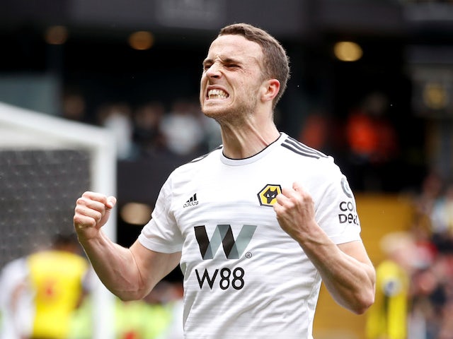 Diogo Jota in action for Wolves against Watford on April 27, 2019