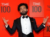 Mohamed Salah arrives at the Time 100 event in New York on April 23, 2019