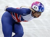 Elise Christie pictured in March 2019