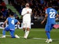 Real Madrid attacker Isco in action against Getafe in La Liga on April 25, 2019