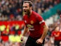 Juan Mata opens the scoring during the Premier League game between Manchester United and Chelsea on April 28, 2019