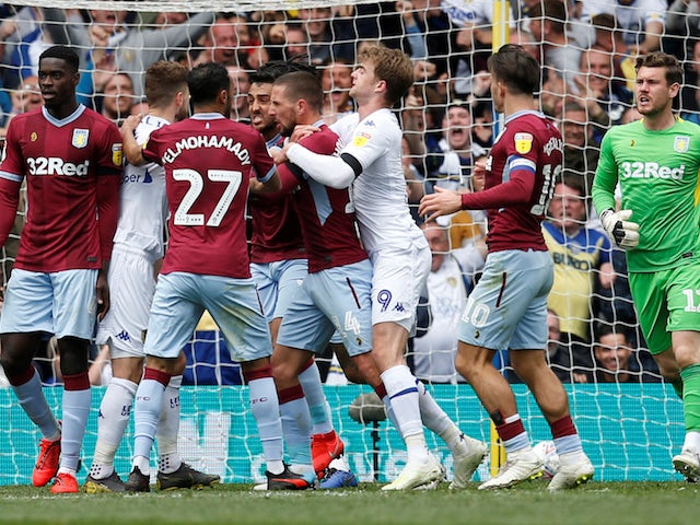 Result: Leeds automatic promotion hopes ended in chaotic draw with Aston Villa