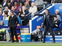 Brendan Rodgers and Unai Emery on the touchline as Leicester City play Arsenal in the Premier League on April 28, 2019.