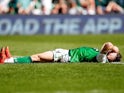 Marc McNulty in sort-of action for Hibernian on April 21, 2019