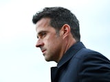Everton manager Marco Silva watches the action on April 27, 2019