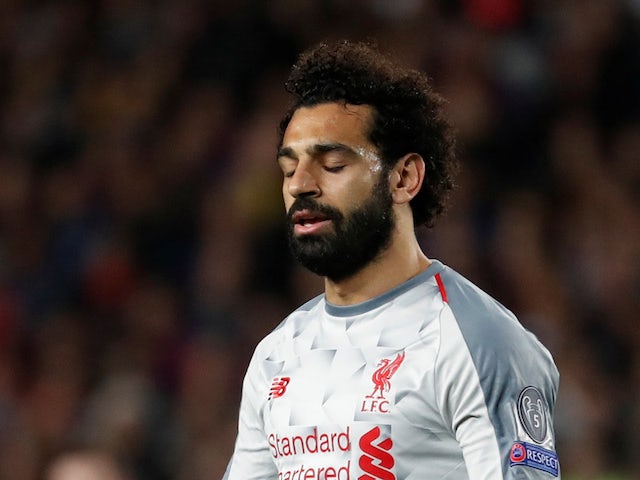 Liverpool attacker Mohamed Salah in action during his side's Champions League semi-final first leg against Barcelona on May 1, 2019