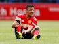 Alexis Sanchez on the deck during the Premier League game between Huddersfield Town and Manchester United on May 5, 2019