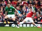 Lewis Dunk and Lucas Torreira in action during the Premier League game between Arsenal and Brighton & Hove Albion on May 5, 2019