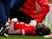 Manchester United's Eric Bailly suffers a knee injury against Chelsea in the Premier League on April 28, 2019.