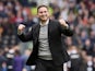 Derby County boss Frank Lampard celebrates reaching the playoffs on May 5, 2019