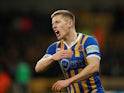 Greg Docherty in action for Shrewsbury Town on February 5, 2019