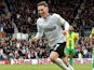 Harry Wilson celebrates scoring for Derby County on May 5, 2019