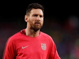 Barcelona captain Lionel Messi watches on ahead of their match against Liverpool on May 1, 2019