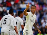 Mariano celebrates scoring for Real Madrid on May 5, 2019